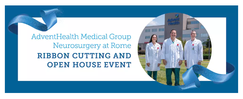 AdventHealth Medical Group Neurosurgery at Rome to Host Open House and Ribbon Cutting Event [Video]