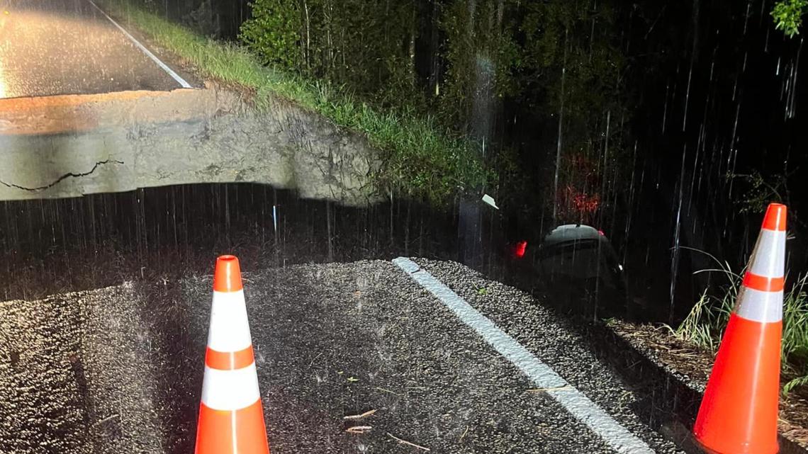 Rain causes 25-foot drop on FM 2989 in Walker County [Video]