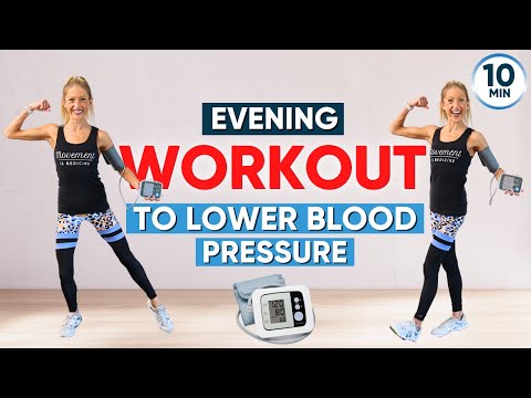 Evening Workout to Lower Blood Pressure – 10 Minutes A Day! [Video]
