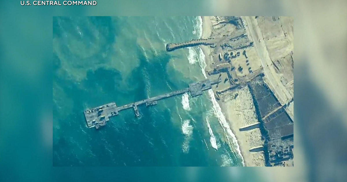 U.S. military completes construction of floating pier for aid into Gaza [Video]