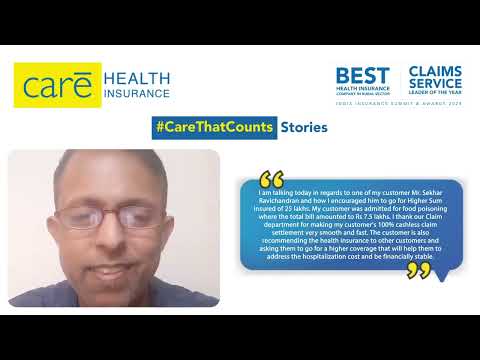 #CareThatCounts Series  –  Arun Nayar shares the story of his Care Health Insurance Policyholder [Video]