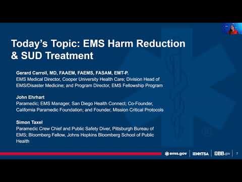 EMS Harm Reduction and SUD Treatment – March 2024 EMS Focus Webinar [Video]