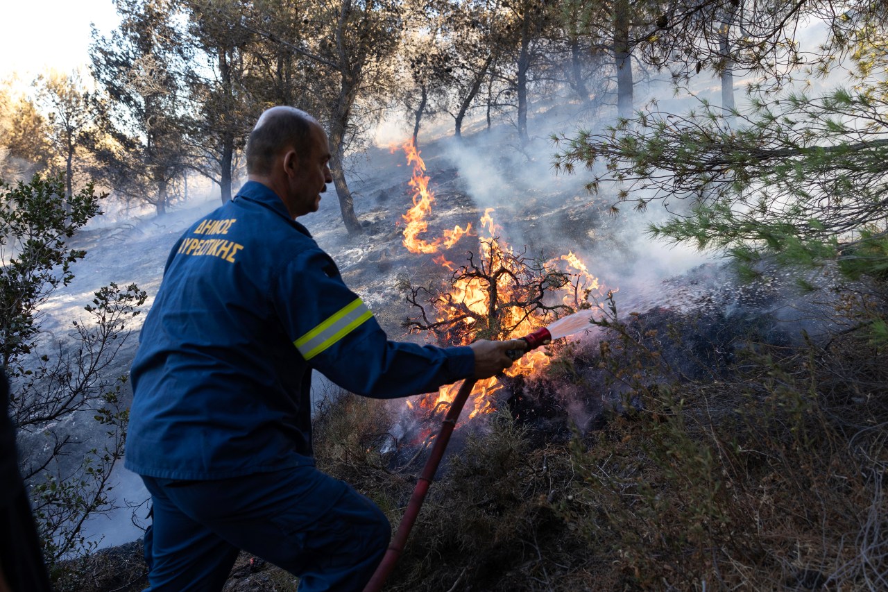 Firefighters tackle blazes on Greek islands of Chios and Kos as premier warns of dangerous summer | KLRT [Video]