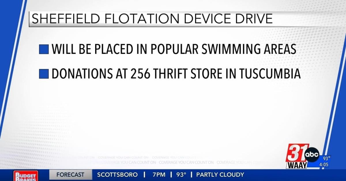 Sheffield Fire collecting floatation devices for community pools | Video