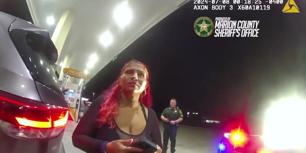 Woman attempts to fuel car during DWI traffic stop, sheriffs office says [Video]