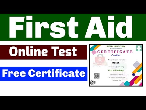 First Aid Online Training with Free Certificate | First Aid Quiz Test [Video]