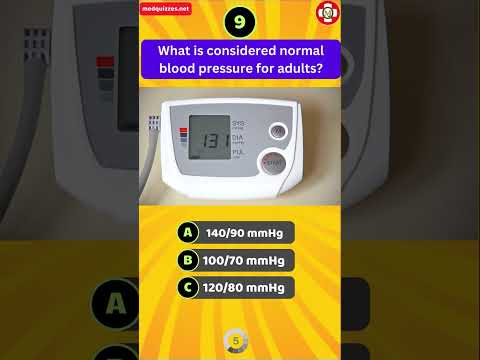 What is considered normal blood pressure for adults? [Video]