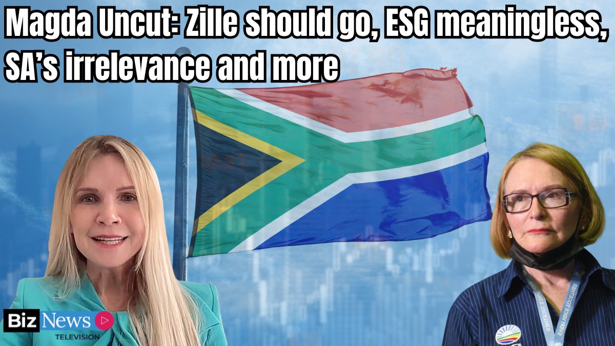 Zille should go, ESG meaningless, SAs irrelevance.. [Video]