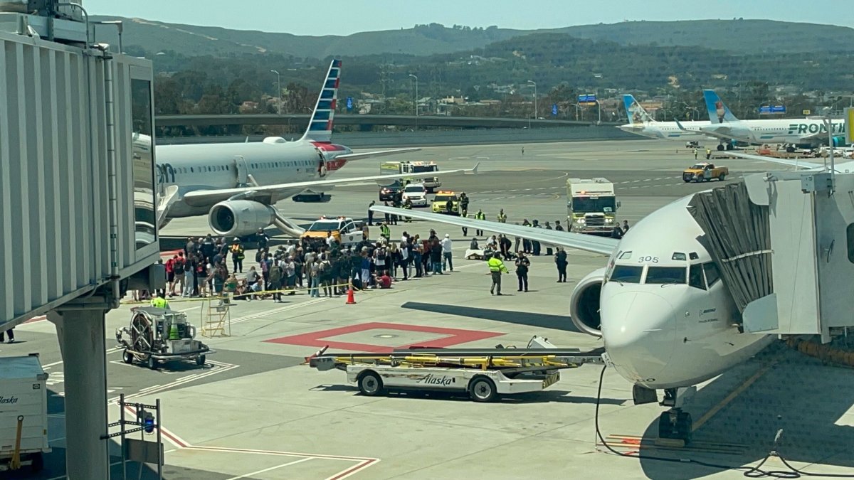 Smoke inside American Airlines plane at SFO forces evacuation  NBC Bay Area [Video]