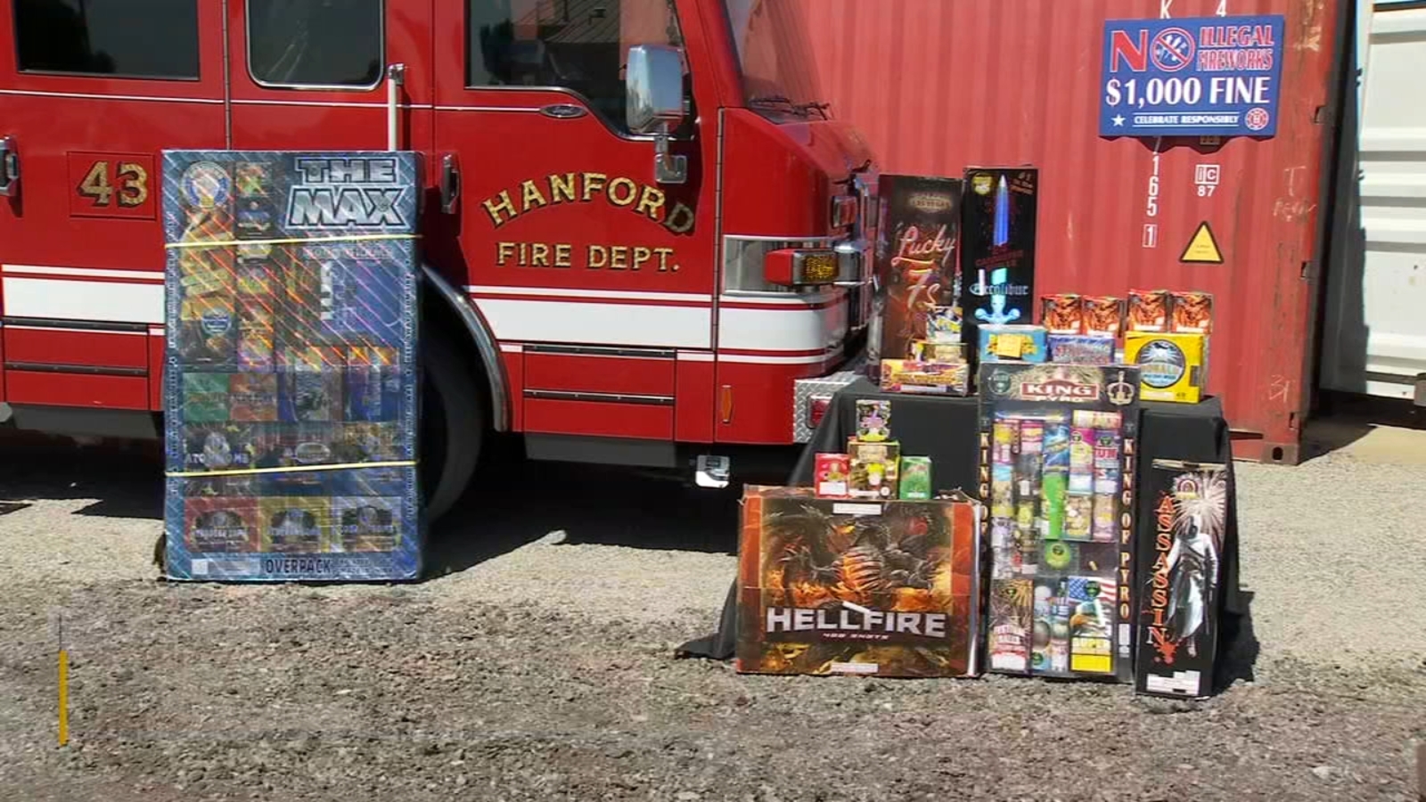 Illegal fireworks, practice bomb found at man