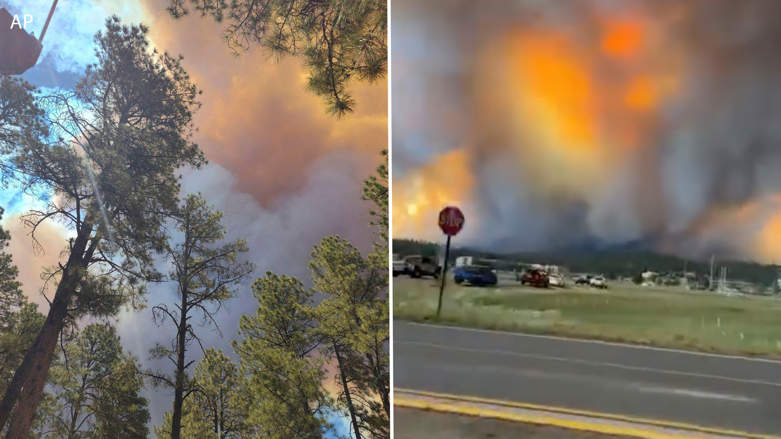 New Mexico governor declares emergency as thousands flee wildfires that have damaged 500 structures in mountain village of Ruidoso [Video]