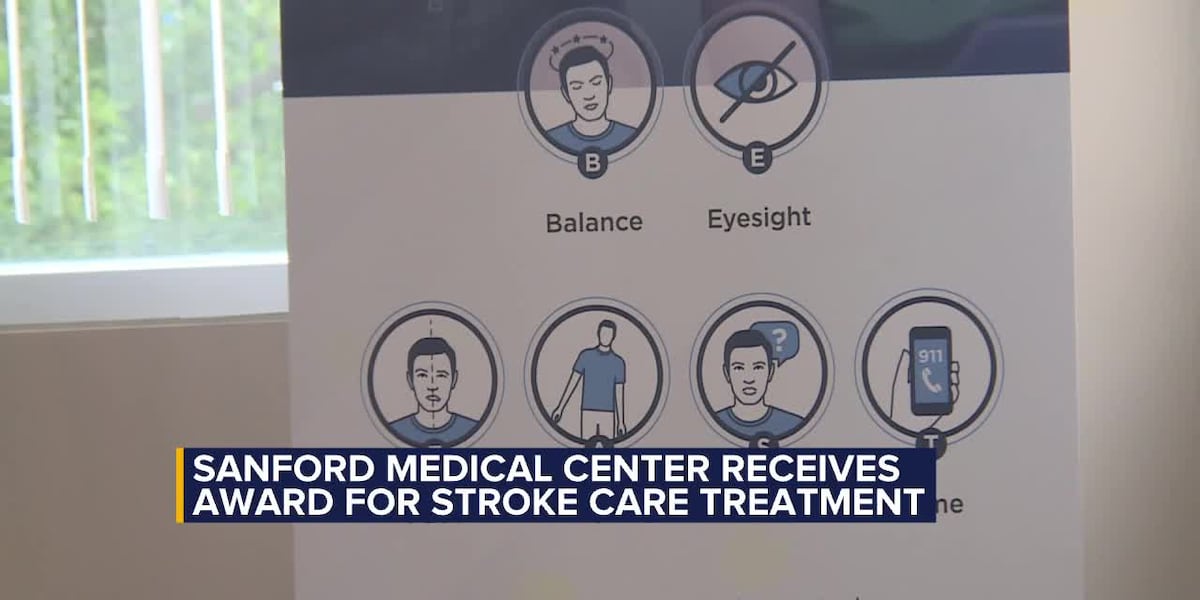 Sanford Medical Center receives award for stroke care treatment [Video]