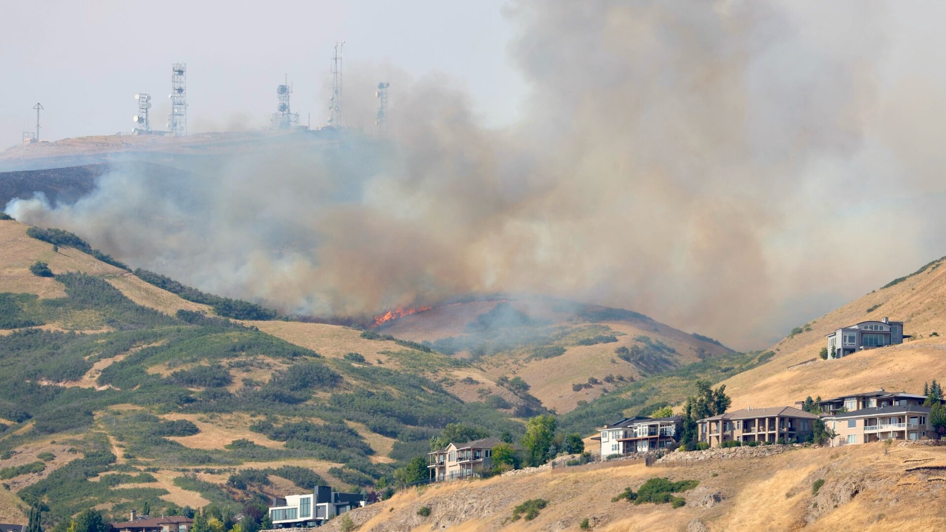 Ensign Peak fire causes home evacuations [Video]