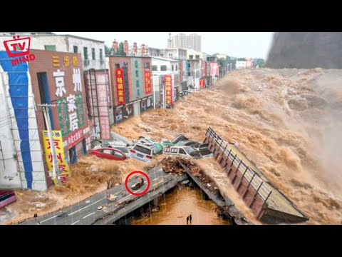 Three Gorges Dam Collapse! Natural Disasters Caught On Camera in Henan, China [Video]