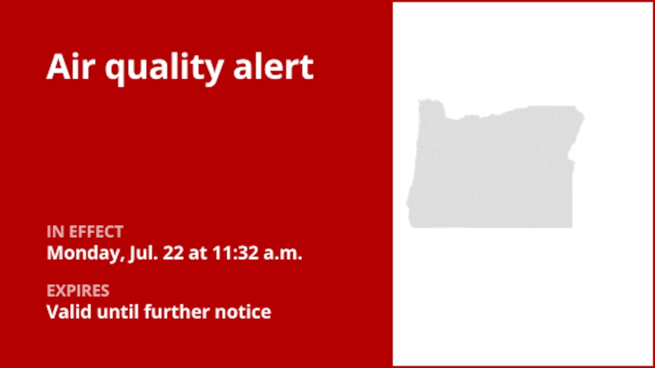 Air quality alert for Oregon Wednesday [Video]
