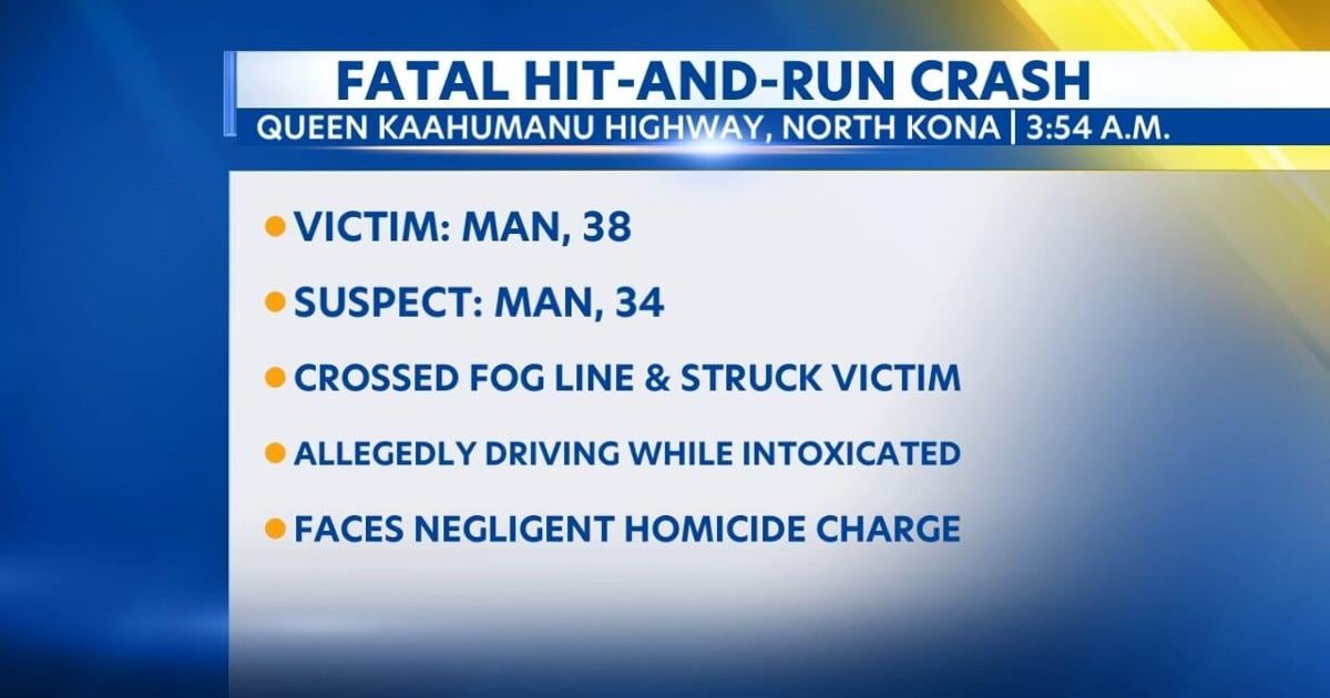 Driver arrested on numerous charges including negligent homicide after deadly crash in North Kona | Crime [Video]