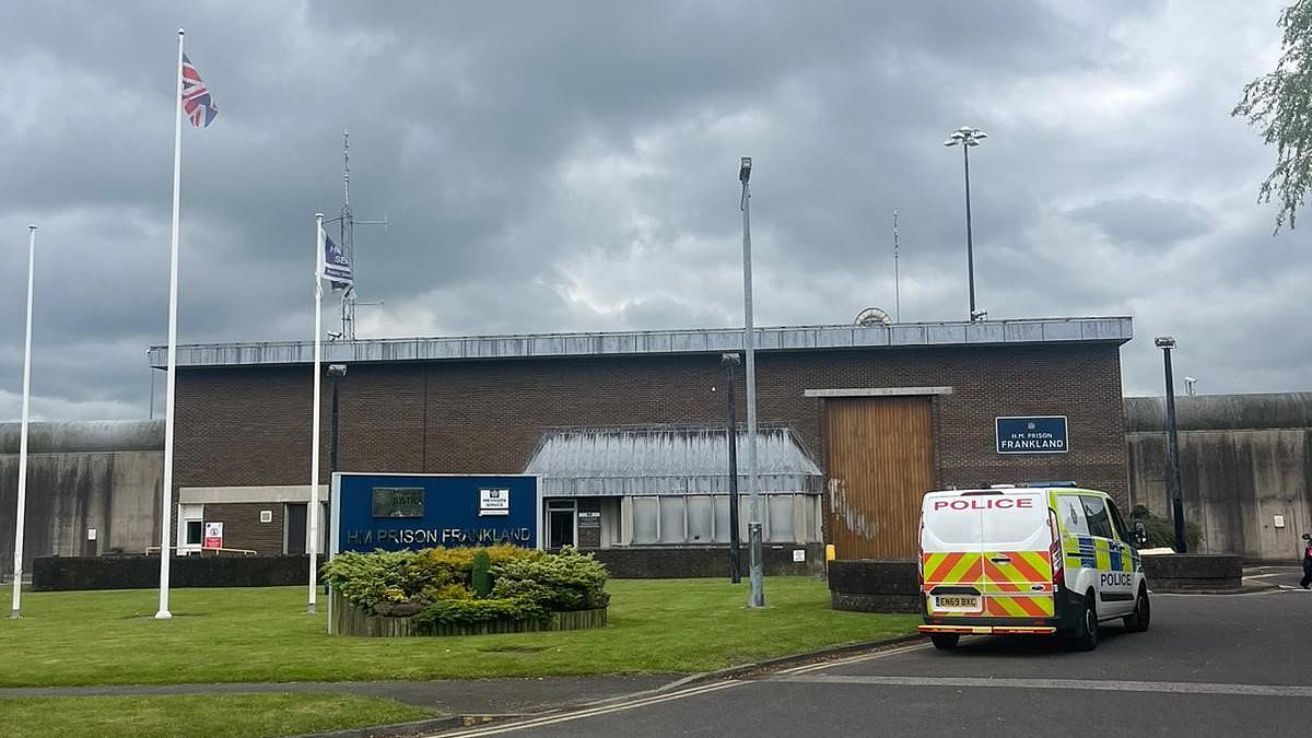 Man in his 60s is detained after Greater Manchester Police officer suffered critical injuries when he was stabbed in the chest during visit to ‘Monster Mansion’ HMP Frankland [Video]