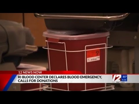 RI Blood Center declaring blood emergency [Video]