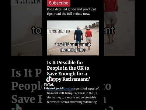 Is it possible for people in the UK to save enough for a happy retirement @RetirementTV Channel [Video]