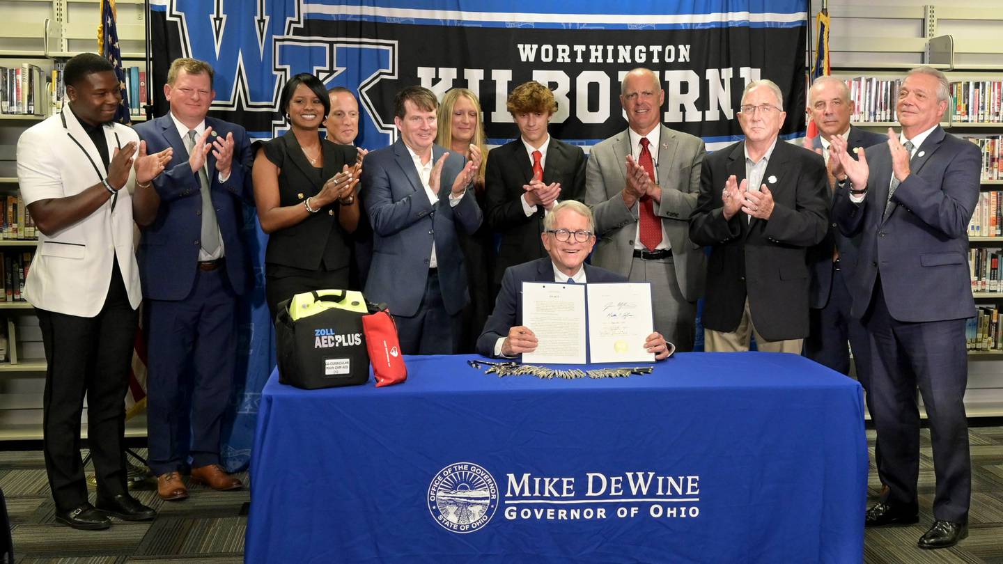 A big occasion; Defibrillators now required in Ohio public, charter schools  WHIO TV 7 and WHIO Radio [Video]