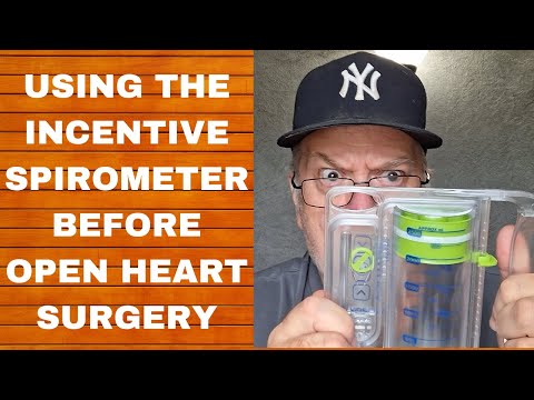 USING THE INCENTIVE SPIROMETER BEFORE OPEN HEART SURGERY, TRIPLE BYPASS, CONGESTIVE HEART FAILURE [Video]