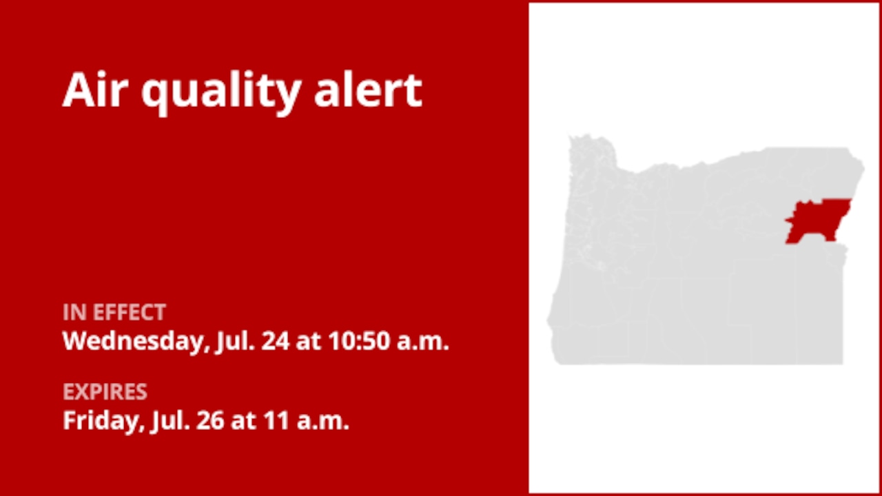 Air quality alert for Baker County [Video]