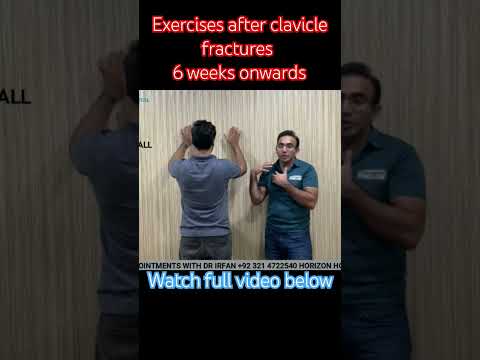 Exercises after clavicle fractures  6 weeks onwards #clavicle # fractures # Exercises [Video]