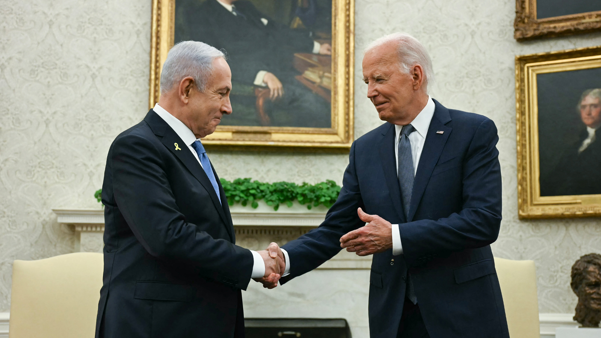 Biden & Netanyahu meet with hostage families a day after scorching Congress speech  as president pushes for Gaza truce [Video]