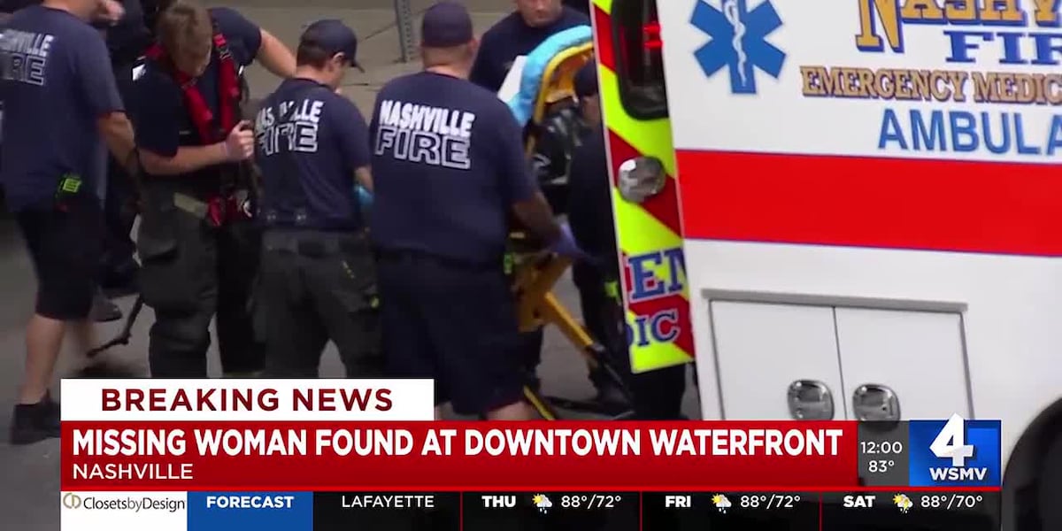 Missing woman found at downtown Nashville waterfront [Video]