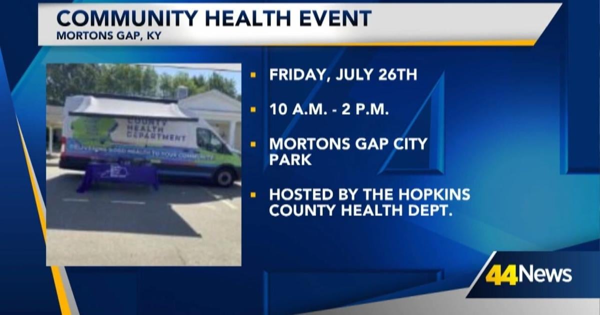 Hopkins County Heath Department hosting community health event Friday in Mortons Gap | Video