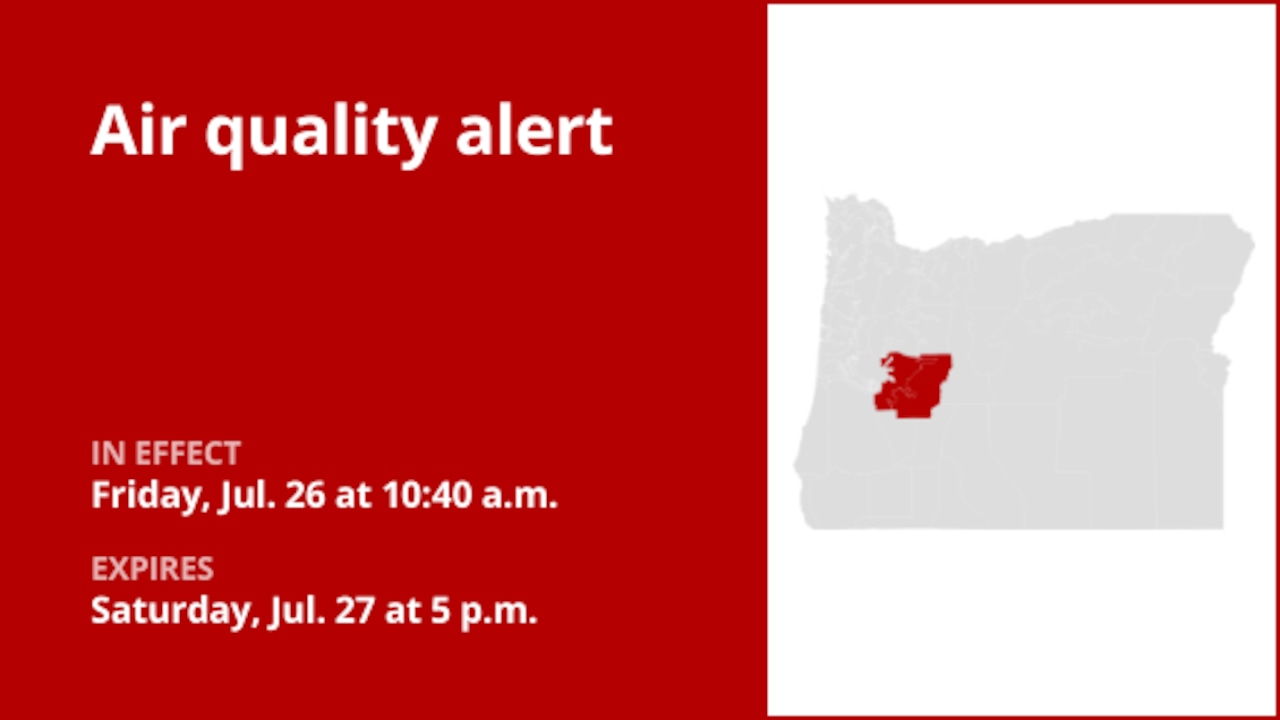 Air quality alert for Lane County Cascade Foothills and Cascades of Lane County Saturday [Video]