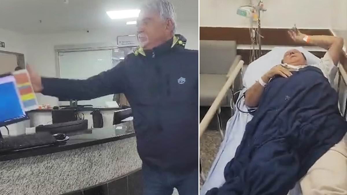 Shocking moment former Brazilian congressman slaps computer screen at hospital ‘after friend was denied treatment due to unpaid invoice’ [Video]