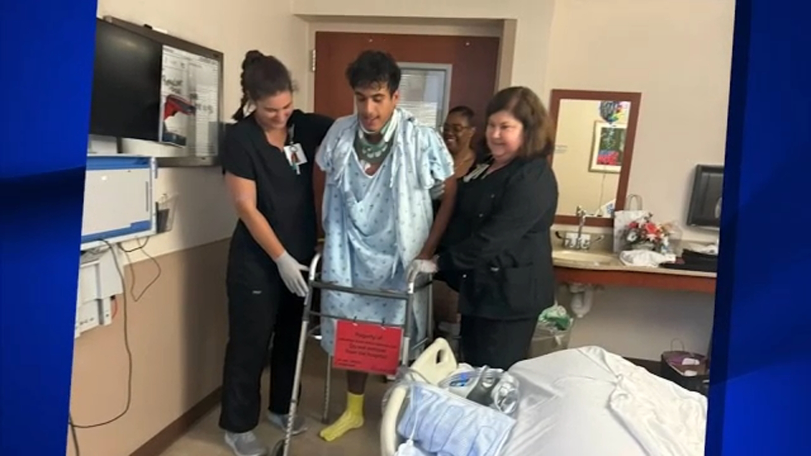 Youssef Bounagui | Hero lifeguard recovering from spinal injuries after rescuing boy from drowning at Holly Springs country club [Video]